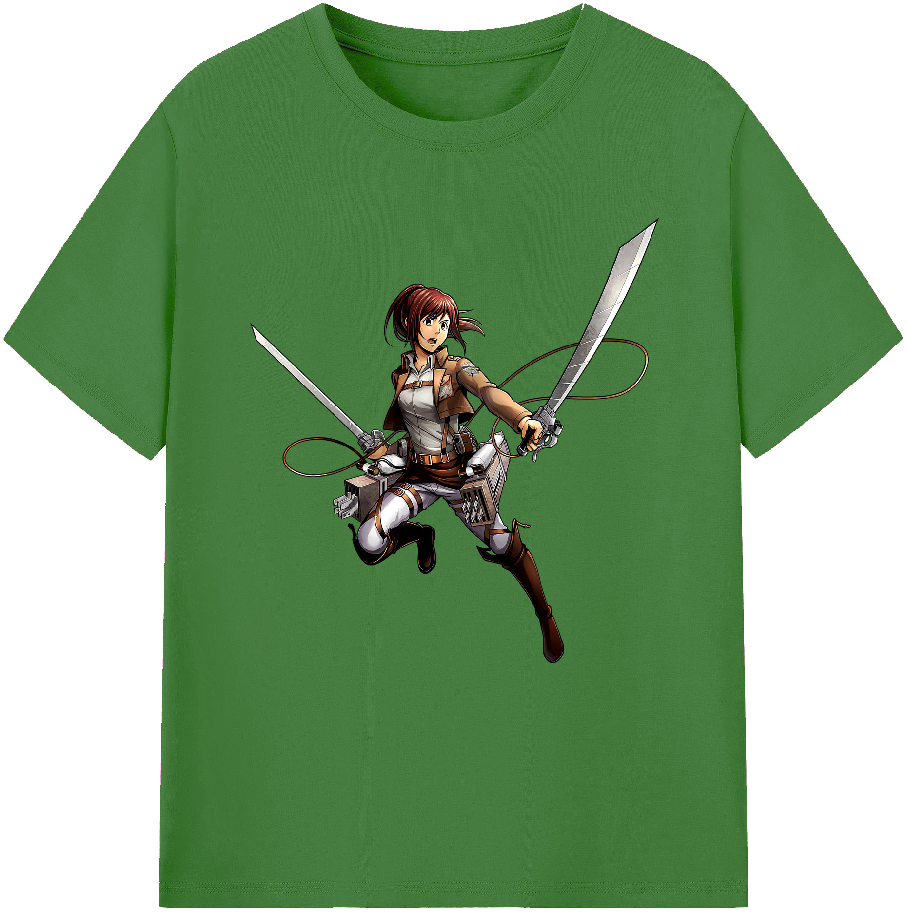 （画像用） 進撃の巨人 サシャ·ブラウス Attack on Titan Sasha Blaus レディースカジュアルプリントTシャツ（綿100％）
